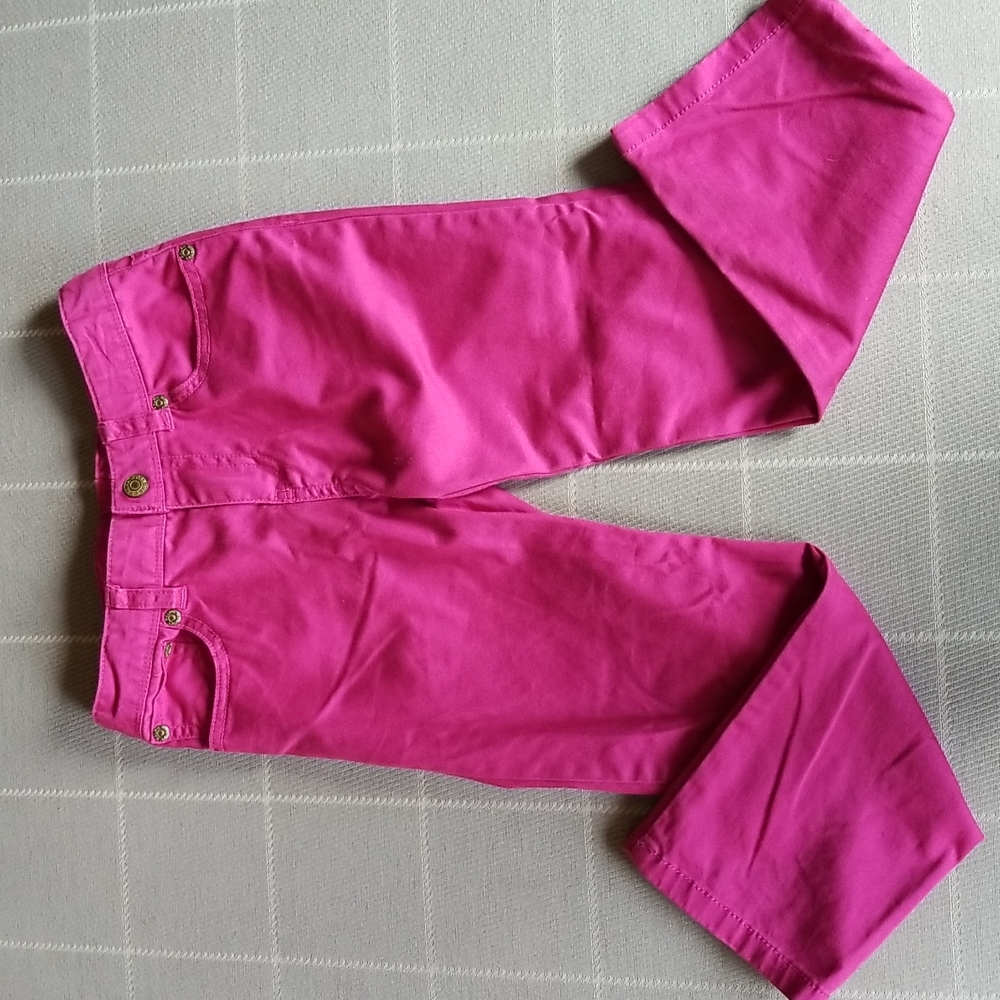 Girls' Pink Polo Chinos